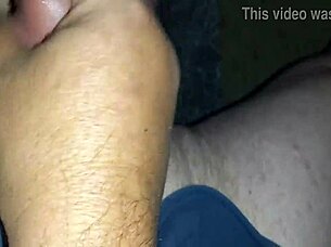 Are you watching me fill these panties with hot cum in homemade amateur action?