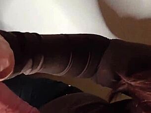 Oh, Santa, suck my cock with your beautiful mouth and tits!