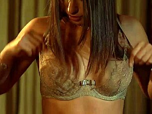 Madison Parker and Denisa Heaven engage in intense lesbian fingering, muff diving, and toy play with natural tits.