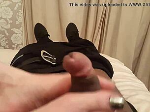 Miss K gives an amazing footjob that drives me wild