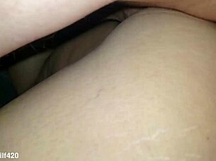 The couple explored a deep creampie session in the bedroom. Hot cum filled her completely as they climaxed together.