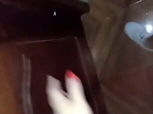 excited wife sucks husband's nipple, promises street fuck, he cums hard to gym instructor talk