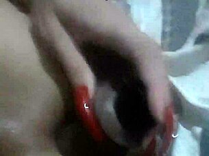 kamilly campos moans while using dildo in her ass