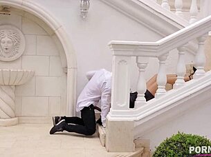 Want afternoon relief? Watch linda black, that curvy colombian milf, suck my fat cock with her big tits.