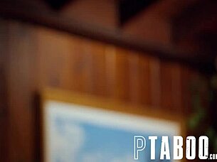 Codey Steele and Vanna Bardot's hardcore blowjob session with petite teen's small tits