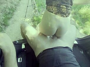 Amateurs explore outdoor riding adventures in nature with a couple