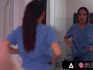 Want to see Sabina Rouge dive into Scarlett Mae's pussy in 69?