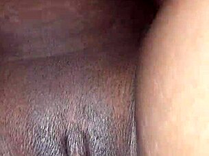 she begs for her shaved pussy to be fucked hard. in the bedroom, he obliges with intense thrusts.