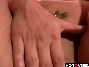 These three hotties are fingering each other's pussies with toys