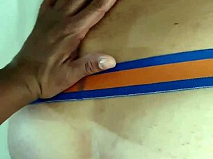 He receives the thick Baiana cock bareback in his eager ass during intense gay action.