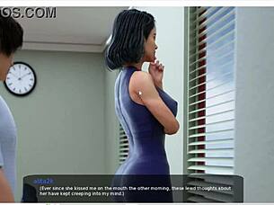 milf kisses in anime