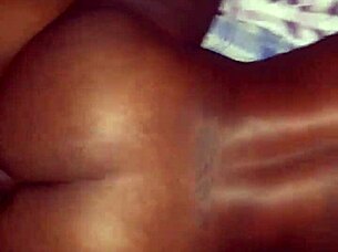 King Kamar performs doggystyle with ebony partner, bent over for intense action featuring big black cock and cum