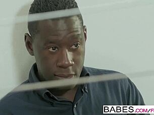 Carolina Abril and Eddy Blackone showcase their black superiority skills in a passionate babe encounter. They explore each other's bodies intensely.