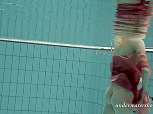 Is Katya The Sexy Blonde Mermaid Swimming Underwater With Friends?