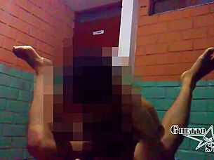 Shaved Brunette Masturbates In POV Taboo Scene