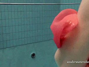 Is Katya The Sexy Blonde Mermaid Swimming Underwater With Friends?