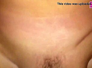 Wet pussy gets creampie from pov fucking