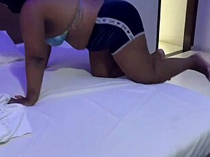 ebony morena anal plug blowjob dick