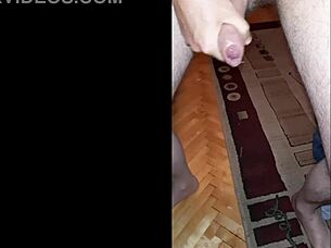 i cant believe how my cock explodes in slow motion during this homemade cumshot massage orgasm