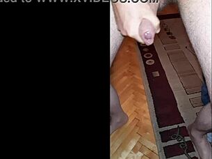 i cant believe how my cock explodes in slow motion during this homemade cumshot massage orgasm