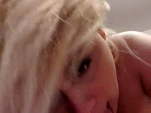 A wife shares a homemade webcam session with her husband