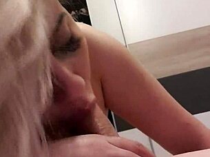 A wife shares a homemade webcam session with her husband