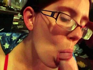 Busty Wife's Tender Blowjob Pleasures