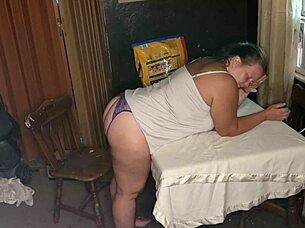 Ecstasy from 14-Inch Dildo Squirting Anal