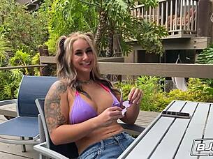 misty meaners mouth devours big cock. 😍