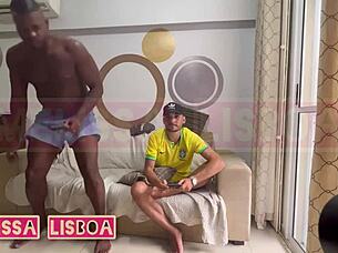 Wife fucks husband's friend after video game session