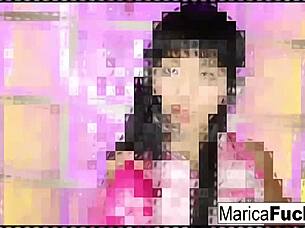 dj marica strips nude and masturbates her pussy 😍