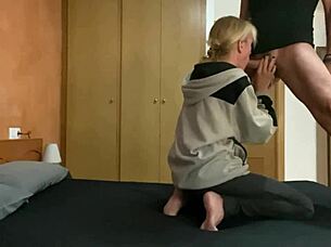 Spanish milf gets licked and fucked at home