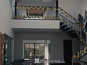 Kendall Kayden Sucks Big Cock By Fireplace