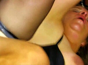 Does this European milf enjoy ass spanking during her blowjob session?