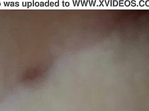 in a sensual night affair, a beautiful woman gets a rough blowjob and creampie in her wet pussy