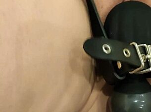 Watch me tied up with magic wand, feeling that orgasm build?