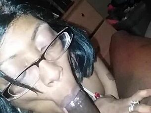 blacchammer ebony blowjob sucking session