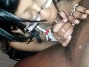 blacchammer ebony blowjob sucking session