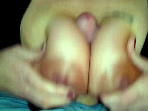 Amateur POV blowjob and tittyfuck with horny milf