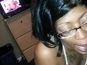 blacchammer ebony blowjob sucking session