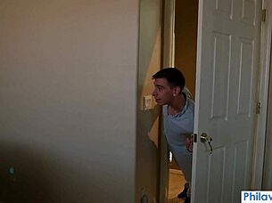 Sneaking Into My Blonde Neighbor's House To Fuck Her Passionately And Feel The Intense Connection