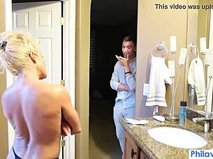 Sneaking Into My Blonde Neighbor's House To Fuck Her Passionately And Feel The Intense Connection