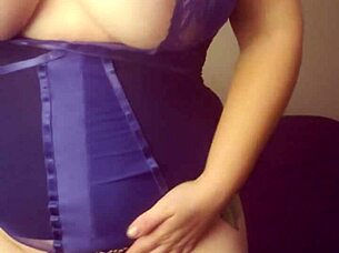 Big Titted German MILF Boldly Masturbates in Lingerie, Intense Solo Pleasure