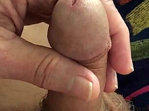 I was playin with pre cum, but I cummed too soon lol