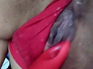 horny wife masturbates home alone?