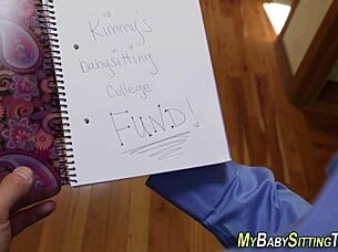 Intense Emotions As Babysitter Gets Pounded Hard. Her Small Tits Bounce With Each Thrust.