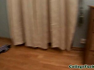 Teens jerk and suck cocks in dorm