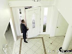 Wife caught with plumber, husband joins the scene