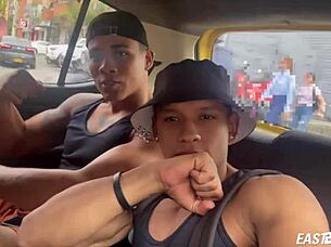 I watch Lucian Reed massage Damond Brown's muscular body in this gay interview