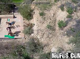 mofos drone hunter danica dillon spying on an outdoor public scene